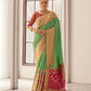 Marmalade Green Soft Silk Saree
