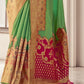 Marmalade Green Soft Silk Saree