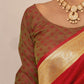 Bright Red Soft Silk Saree