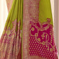 Mehendi Green Soft Silk Saree