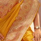Turmeric Yellow Soft Silk Saree