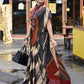 Multicolor Printed Satin Crepe Silk Saree