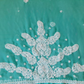 Rama Green Sanah Handcrafted Lucknowi Chikankari Saree