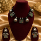 Rayasha Oxidised Necklace Set with Earrings1