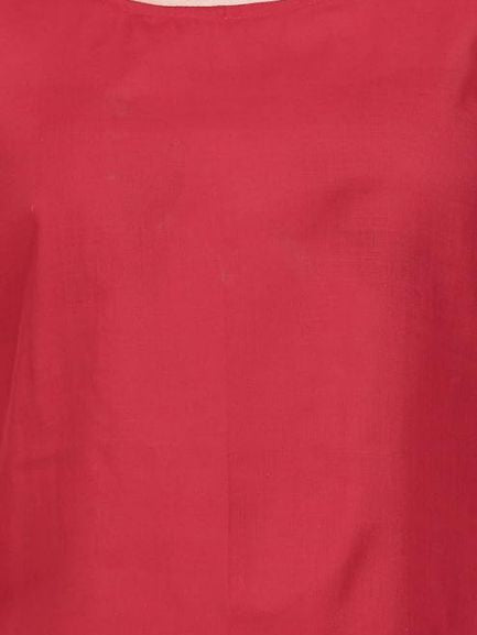 Red Cotton Long Inner Slip