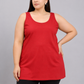 Red Cotton Short Inner Slip Plus Size