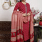 Shop Red Cotton Salwar Suit Set Online - STORI