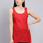 Red Cotton Short Inner Slip Plus Size