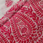 Red & White Cotton Silk Saree