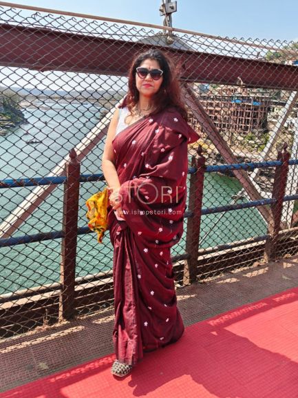PAARIJAAT Kesh Khadi Handloom Cotton Saree