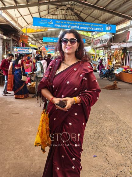 PAARIJAAT Kesh Khadi Handloom Cotton Saree