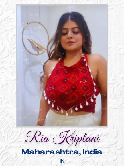 Ria Kriplani in STORI Best Selling Navratri Blouse