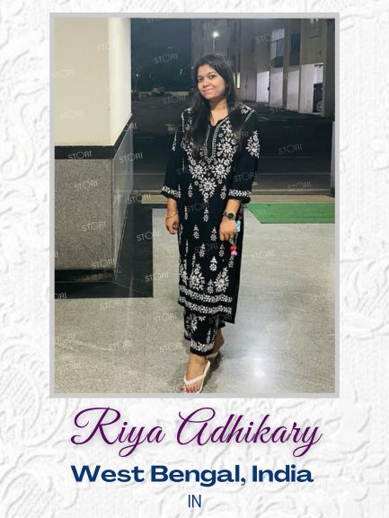 Riya Adhikary in STORI Chikankari Kurti