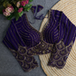 Rubaab Beaded Georgette Blouse With Long Sleeves