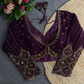 Rubaab Beaded Georgette Blouse With Long Sleeves