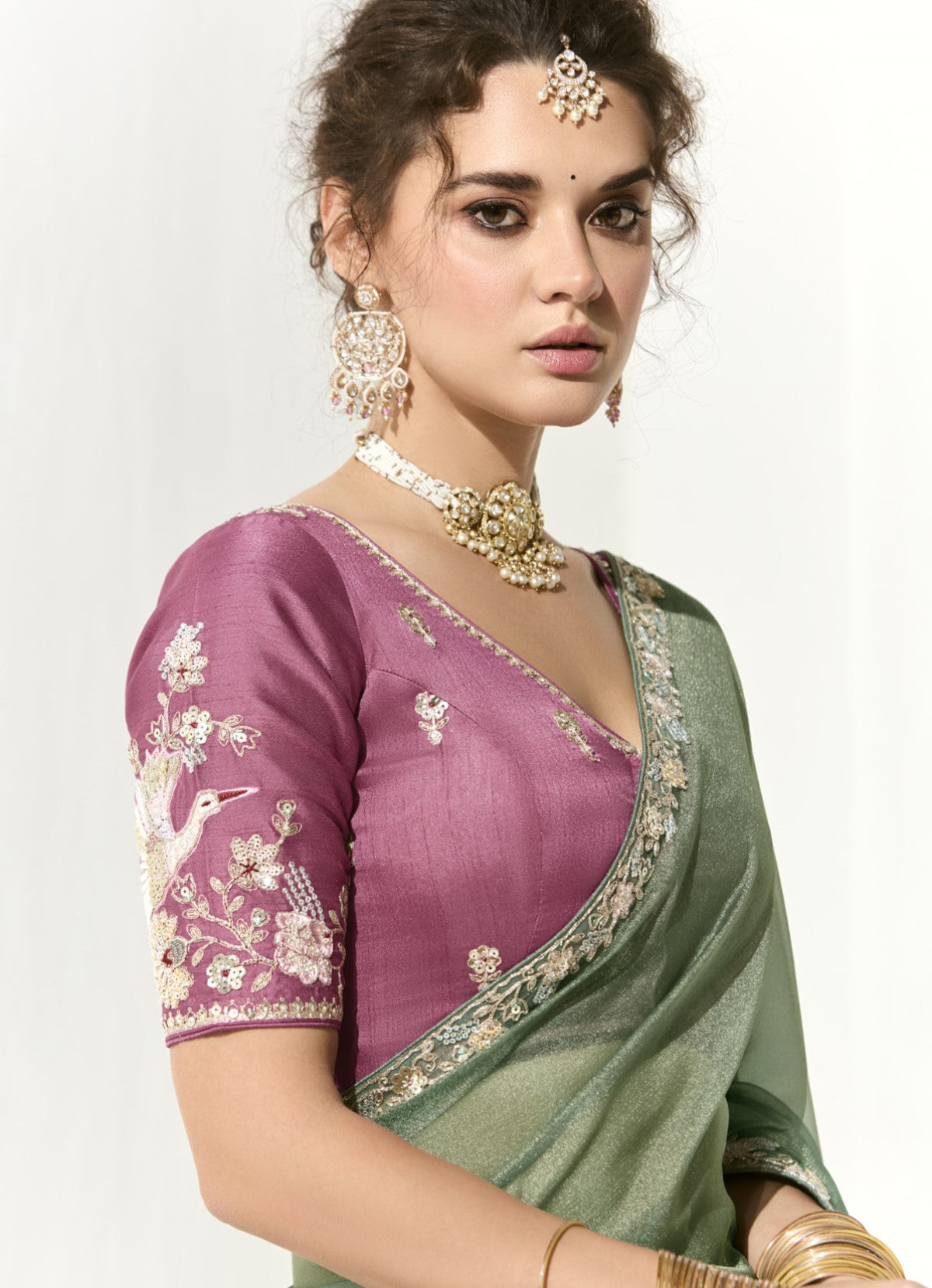Shop Bridal Tissue Silk Sarees Online - STORI