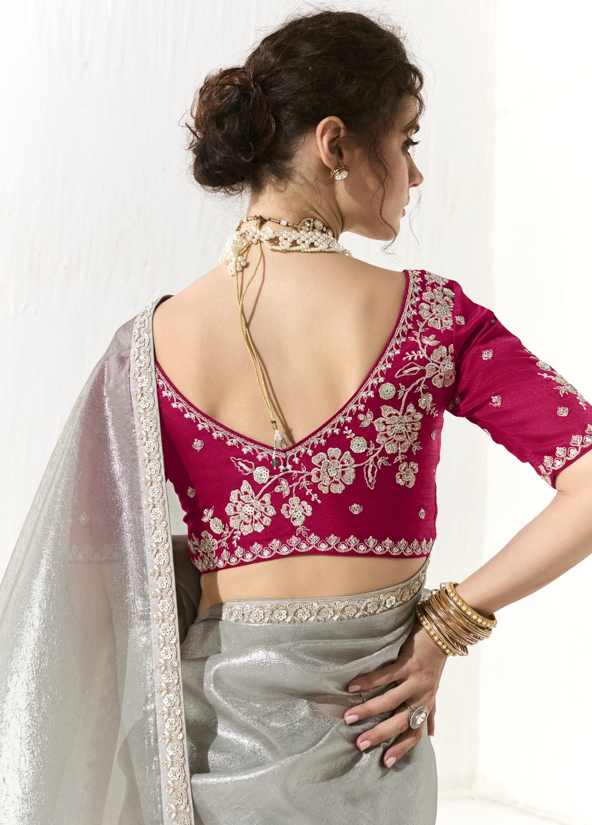 Shop Bridal Tissue Silk Sarees Online - STORI