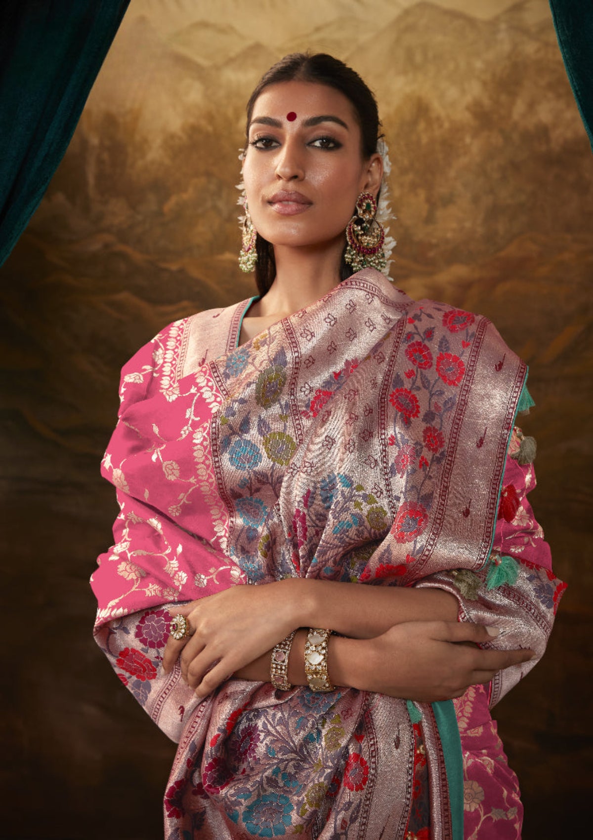 Shop Pink Paithani Saree Online at STORI.