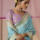 Sky Blue Banarasi Silk Saree online in India