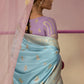 Sky Blue Banarasi Silk Saree online in India