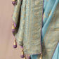 Sky Blue Banarasi Silk Saree online in India