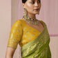 Mehendi Green Banarasi Silk Saree Online in India