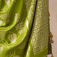 Mehendi Green Banarasi Silk Saree Online in India