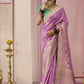 Mauve Banarasi Silk Saree Online in India