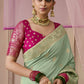 Pista Green Banarasi Silk Saree Online in India