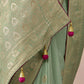 Pista Green Banarasi Silk Saree Online in India