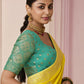 Yellow Banarasi Silk Saree Online in India