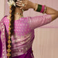 Magenta Banarasi Silk Saree Online in India