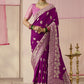 Magenta Banarasi Silk Saree Online in India