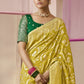 Mustard Yellow Banarasi Silk Saree Online in India