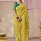 Mustard Yellow Banarasi Silk Saree Online in India