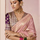 Rose Pink Banarasi Silk Saree Online in India