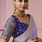 Purple Banarasi Silk Saree Online in India