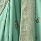 Sea Green Banarasi Silk Saree Online in India