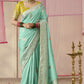Sea Green Banarasi Silk Saree Online in India