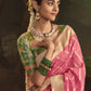 Pink Silk Saree With Designer Blouse Online in India