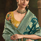 Green Silk Saree With Designer Blouse Online in India