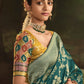 Green Silk Saree With Designer Blouse Online in India