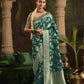 Green Silk Saree With Designer Blouse Online in India