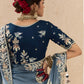 Ombre Blue Banarasi Silk Saree Online in India