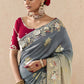 Ombre Grey Banarasi Silk Saree Online in India