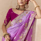 Ombre Pink Banarasi Silk Saree Online in India