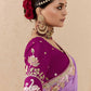 Ombre Pink Banarasi Silk Saree Online in India