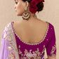 Ombre Pink Banarasi Silk Saree Online in India