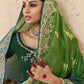 Ombre Green Banarasi Silk Saree Online in India