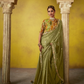 Shop Green Tissue Silk Sarees Online - STORI